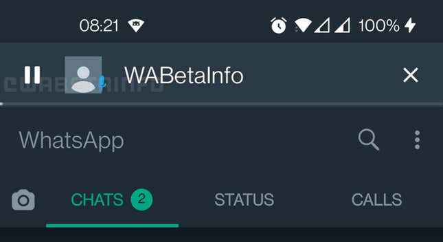 Imagen para el artículo titulado WhatsApp permitirá escuchar los mensajes de voz en segundo plano