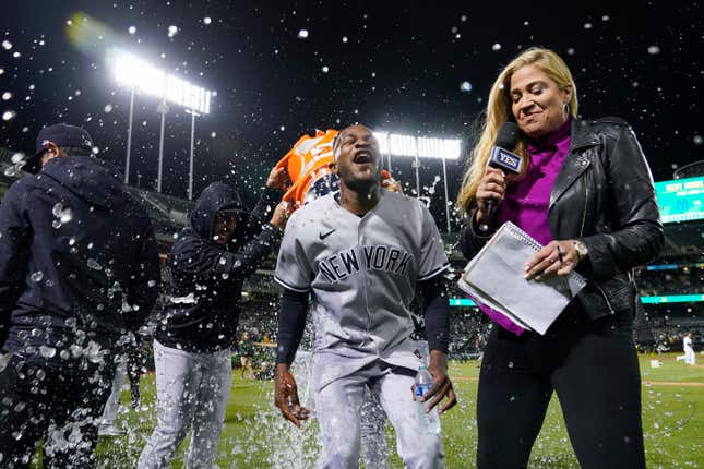 Domingo German still celebrating his perfect game