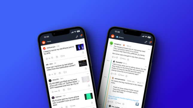 Image for article titled Make Reddit Usable on iPhone Again With This App