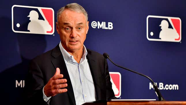 Image for article titled Rob Manfred Extends Olive Branch To Minor Leaguers By Letting Them Run Bases At MLB Stadium After Game
