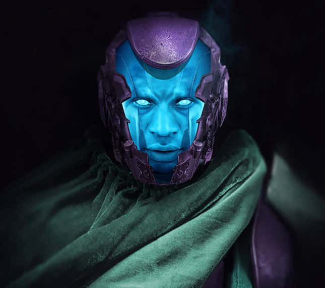 Jonathan Majors como Kang, imaginado por Bosslogic. En su página hay otras dos versiones.