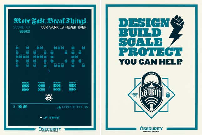 Image for article titled Facebook’s handmade internal “propaganda” posters are now for sale
