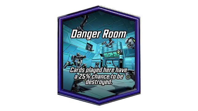 A screenshot shows the zone artwork for Danger Room. 