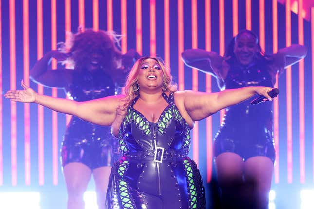 Lizzo performs at Qudos Bank Arena on July 23, 2023 in Sydney, Australia.