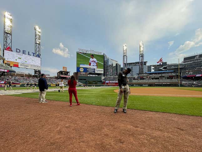 Truist Park is seen before a baseball game between the Atlanta