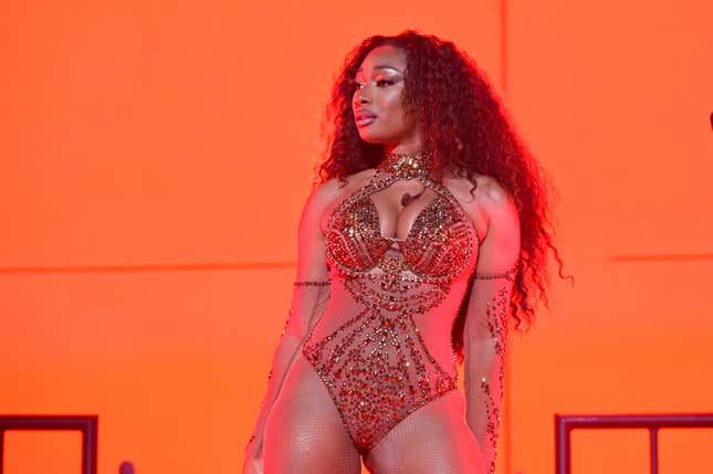 Megan Thee Stallion performs during night 3 of 2023 Essence Festival of Culture on July 02, 2023 in New Orleans, Louisiana.