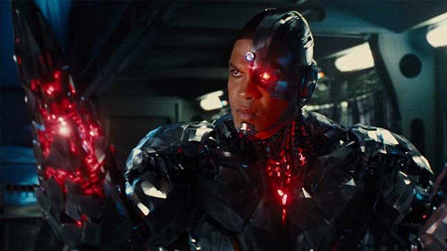 Fisher as he appeared in Justice League as Cyborg.