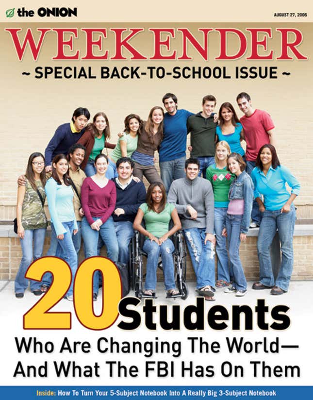 Image for article titled 20 Students: Who Are Changing The World And What the FBI Has On Them