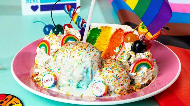 Pride Month Rainbow Cake dessert