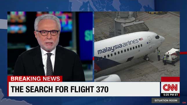 Image for article titled Flustered Wolf Blitzer Cuts To Malaysian Airplane Coverage To Distract From Lack Of Concrete Results