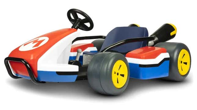 Imagen para el artículo titulado Vas a querer comprarte este kart eléctrico inspirado en Mario Kart