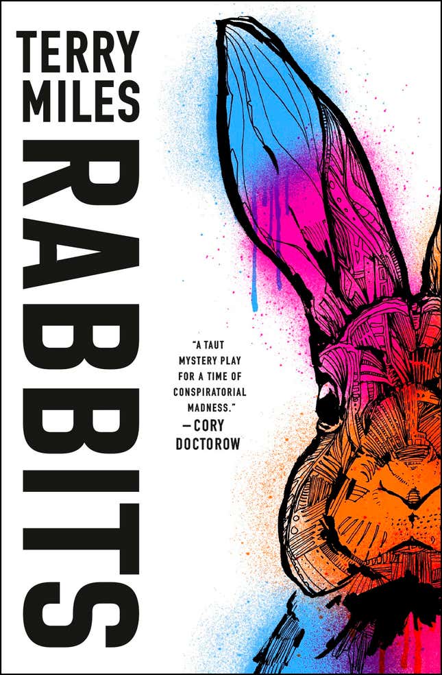 The book cover for Terry Miles’ Rabbits novelization.