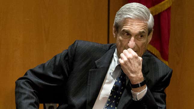 Image for article titled Blood Drains From Mueller’s Face After Realizing Russia Investigation Might Go All The Way To White House
