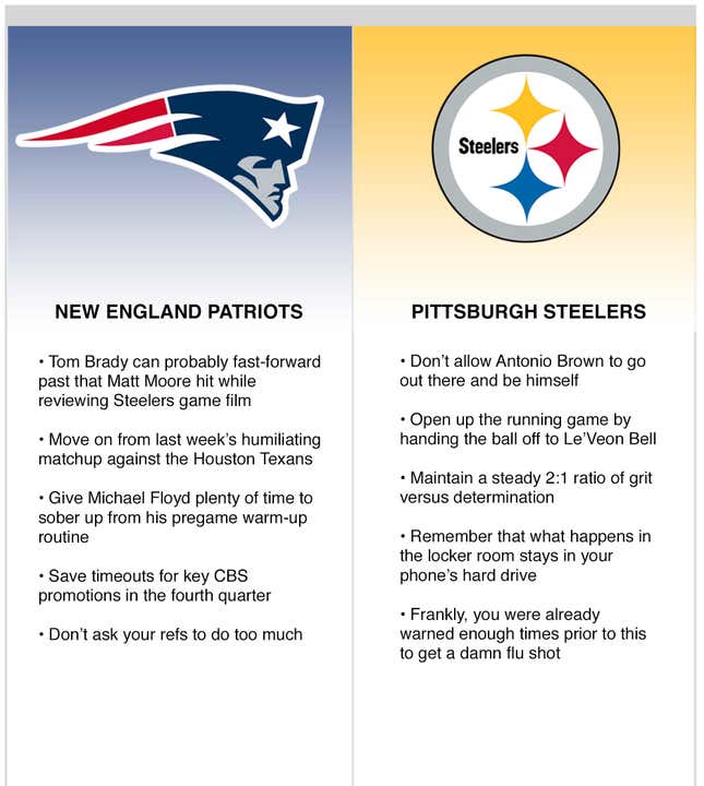 Image for article titled Keys To The Matchup: Steelers vs. Patriots