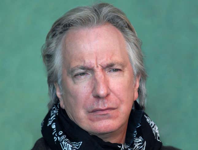 Image for article titled Alan Rickman Ends Pizza Delivery Order With Ominous &#39;So Be It&#39;