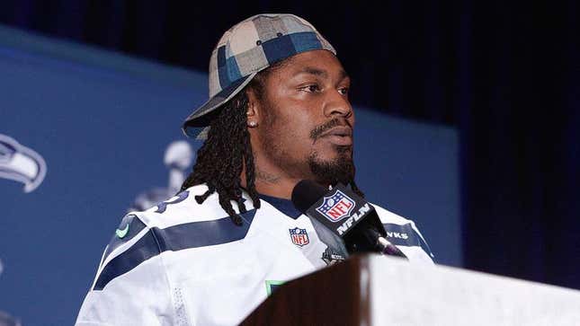 Image for article titled Marshawn Lynch Delivers Eloquent 45-Minute Address On Privacy In The Modern Age