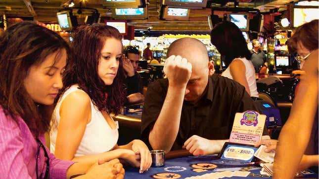  A new study says a majority of gamblers walk away from the table right before becoming millionaires.
