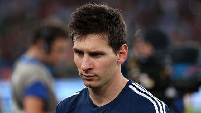 Image for article titled Messi: ‘I’m Sorry I Let Down The People Of Barcelona’