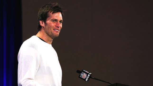Image for article titled Tom Brady Keeps Referring To Self As ‘Golden Boy’ While Denying Cheating Allegations