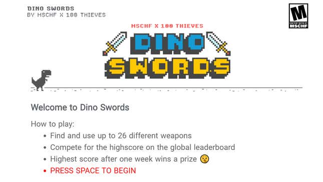 Image for article titled Chrome&#39;s Dinosaur Game is Even Better With Mods