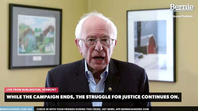 Image for article titled ‘I Congratulate Joe Biden, A Very Decent Man,’ Says Bernie Sanders In Unprovoked Attack On Democratic Party Unity
