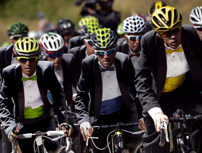 Image for article titled Bicyclists Begin Formalwear Stage Of Tour De France