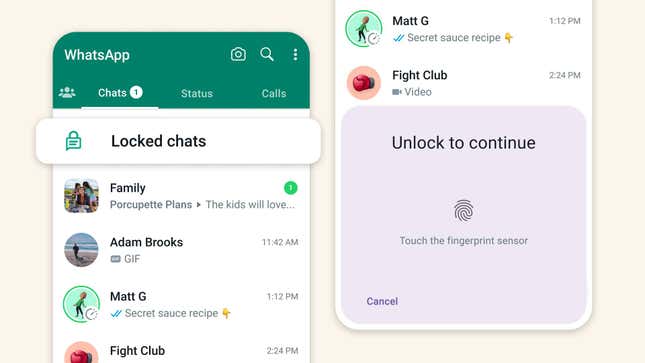 Nueva función en WhatsApp: el bloqueo de chats