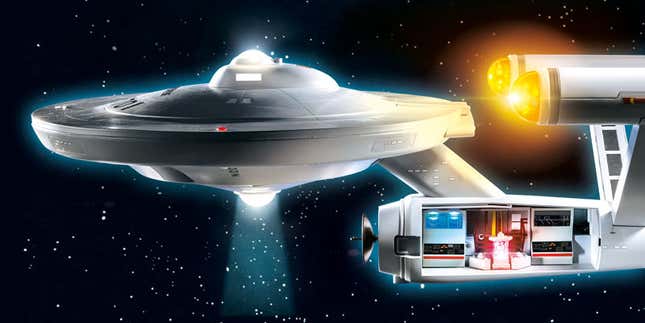Image for article titled Playmobil&#39;s New Star Trek Playset Includes a Massive 39-Inch USS Enterprise
