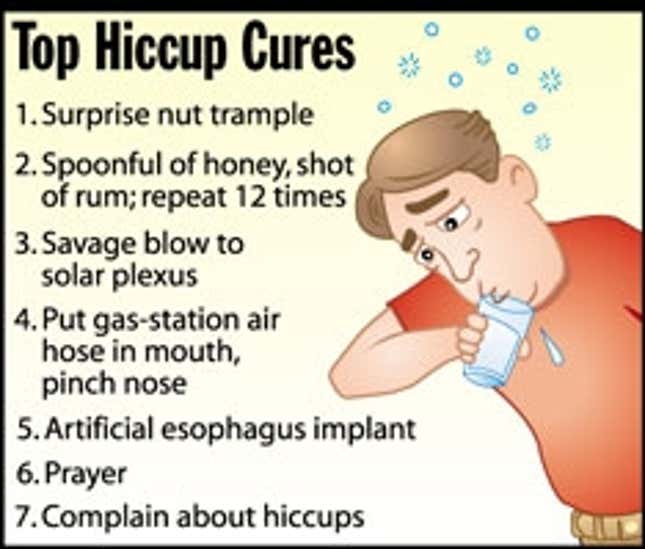 Image for article titled Top Hiccup Cures
