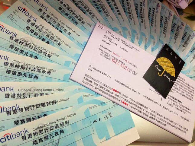 Image for article titled Three ways Hong Kong’s Umbrella Movement protesters are fighting for democracy this Christmas