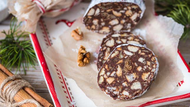 Image for article titled If You Hate Holiday Baking, Make a Chocolate Salami