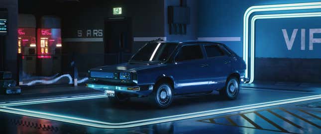 Imagen para el artículo titulado Cyberpunk 2077 tiene algunos diseños de autos realmente alucinantes