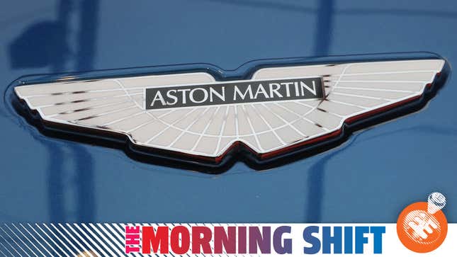 The Aston Martin Logo on a Vanquish S.