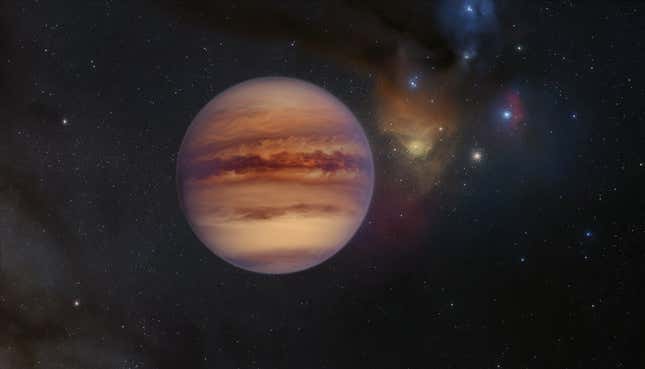 Artist’s impression of a rogue planet, also known as free-floating planets.