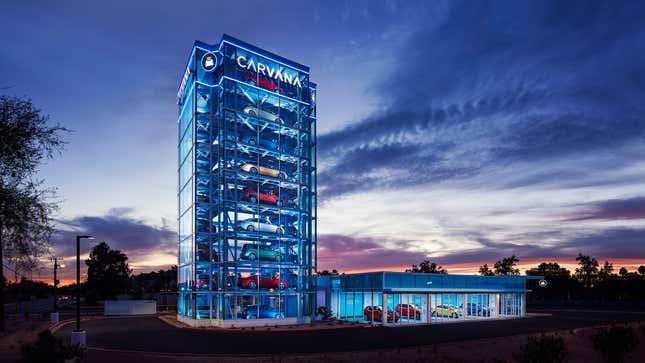 Carvana’s car vending machine’s are a staple of the brand.