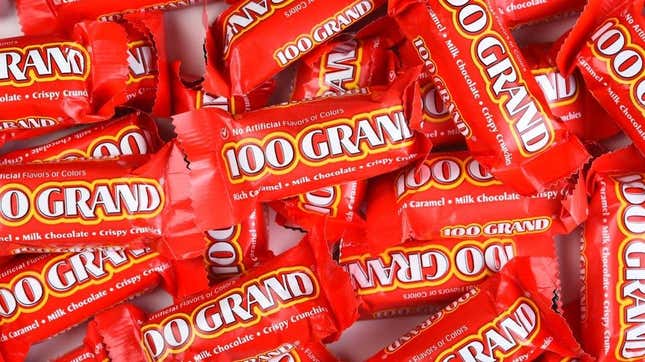 100 Grand miniature candy bars