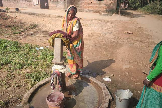 Greening the barren mountain has helped recharge groundwater levels in the villages.