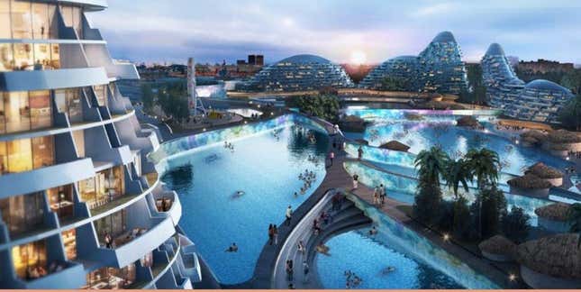 An artist’s impression of the failed Modderfontein smart city in Johannesburg.