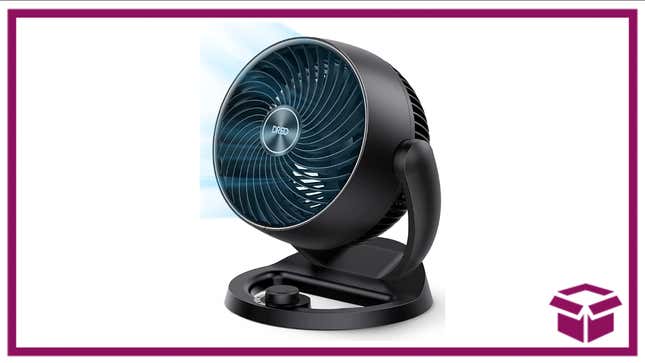 This fan is compact but powerful and can cool down the entire room. 