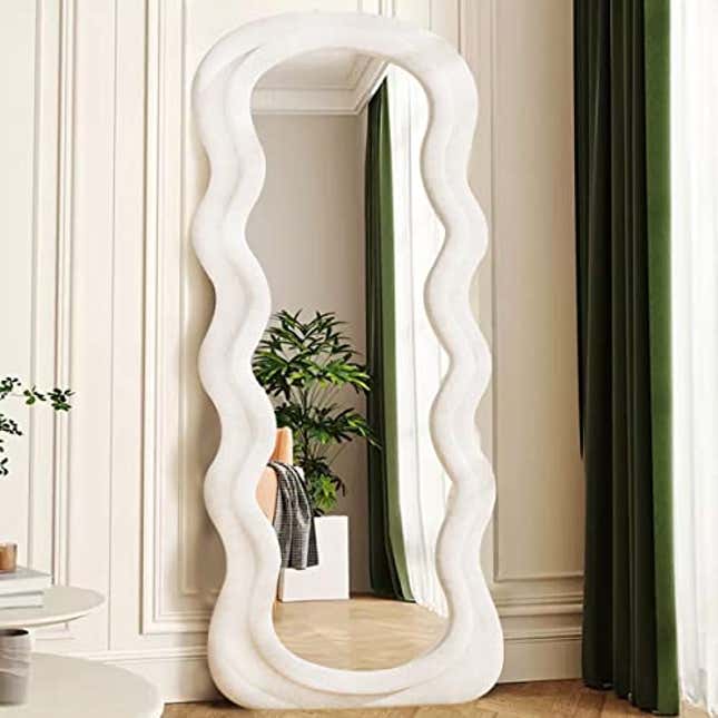 Image for article titled Refashion Your Space with This On-Trend Wavy Mirror, 27% Off on Amazon