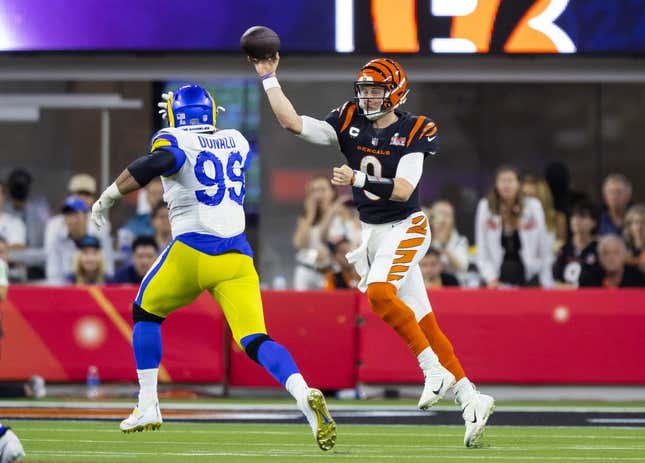 Bengals-Rams fight video features Aaron Donald tossed to ground