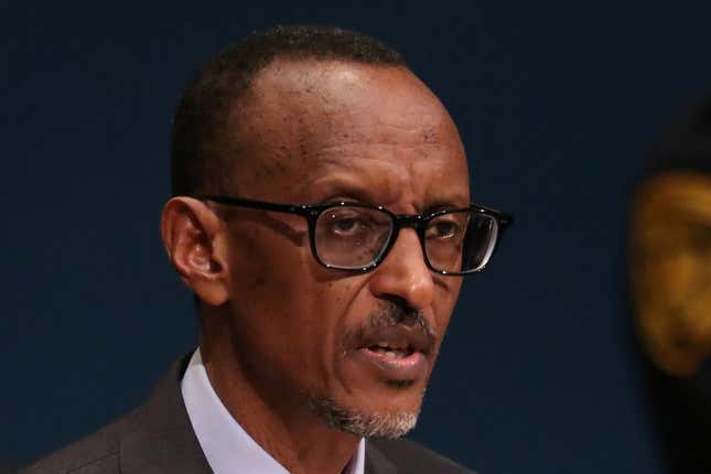 Rwanda's President Paul Kagame addresses the 71st United Nations General Assembly in the Manhattan borough of New York, U.S., September 22, 2016.