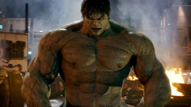 Edward Norton as Hulk in the 2008 film.