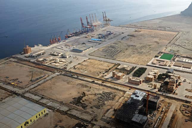 A general view of Gwadar port in Gwadar, Pakistan, October 4, 2017