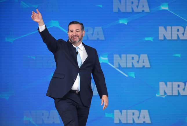 enator Ted Cruz (R-TX) speaks to guests during the NRA-ILA Leadership Forum at the 148th NRA Annual Meetings & Exhibits on April 26, 2019 in Indianapolis, Indiana.