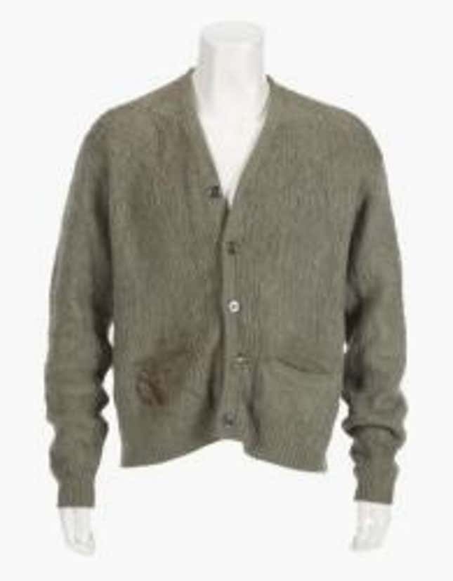 How much would you pay for Kurt Cobain’s iconic cardigan?