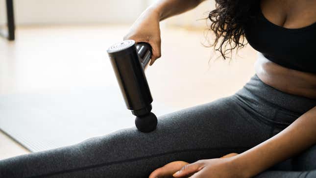 Image for article titled This truRelief Massage Gun Is on Sale for 90% Off Right Now