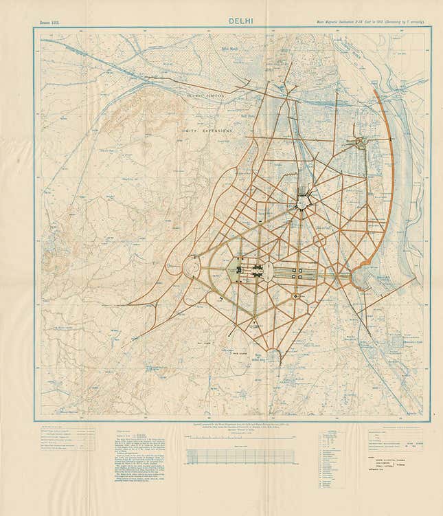 Lutyens’s master plan of Delhi (1912)