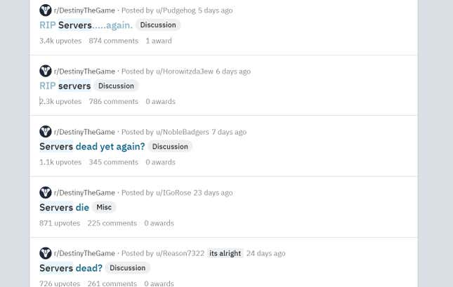 A screenshot shows a list of popular server discussion posts on Reddit.