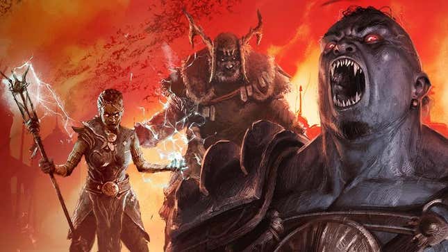 Dark foes thirst for blood in Diablo IV's season two keyart. 